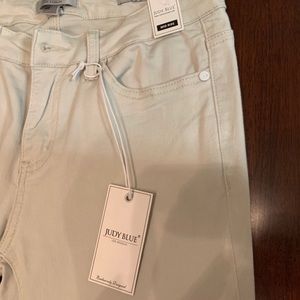 Beige Judy Blue Skinny Jeans